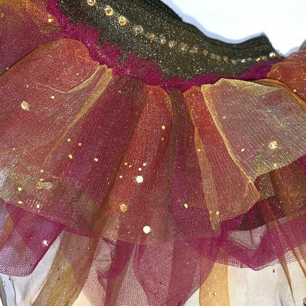 Weissman Ruffle Rhinestone Tutu Size MC MEDUIM - Picture 6 of 6